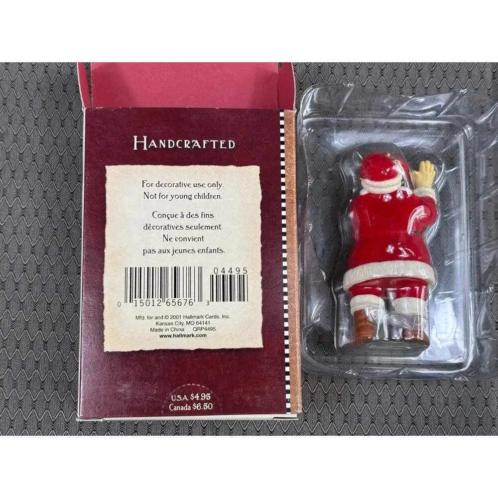 Hallmark Keepsake Ornament Twas the Night Before Christmas Santa Claus 2001
